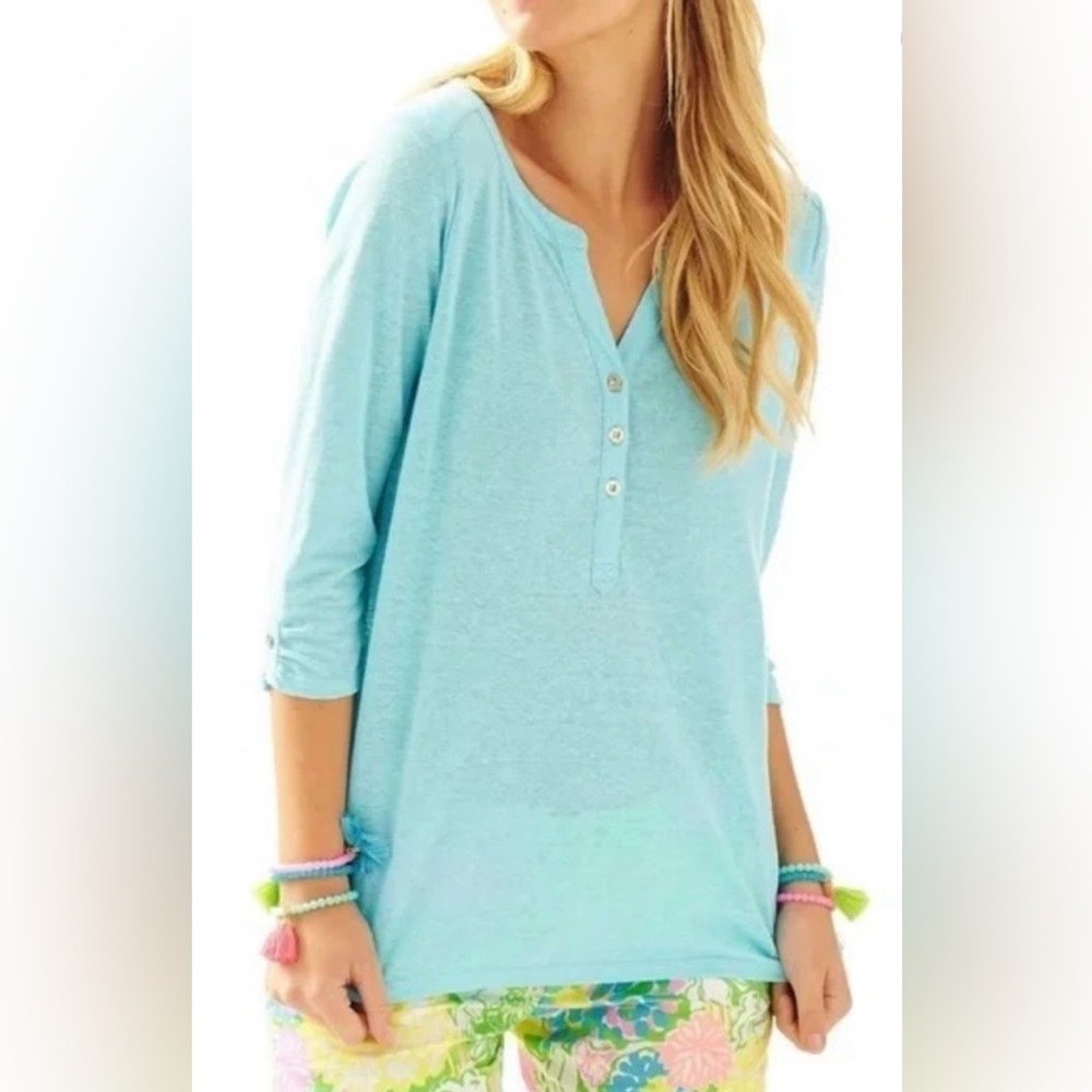 Lilly Pulitzer Mindy Henley Tunic Top